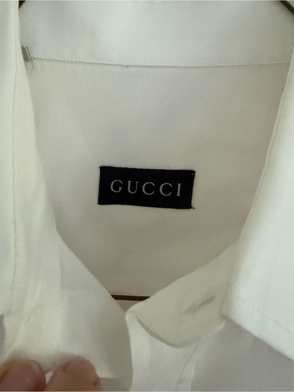 Gucci Classic White Dress Shirt - Mens L